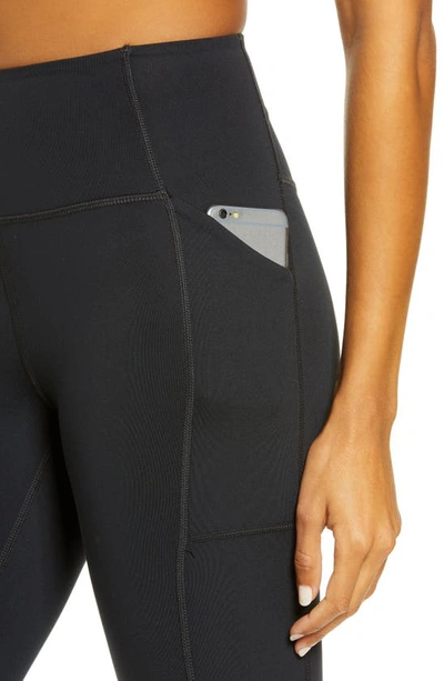 Shop Girlfriend Collective Pocket Crop Leggings In Black