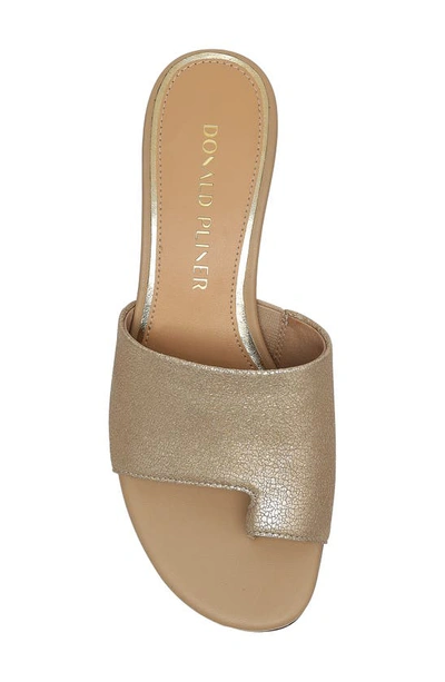 Shop Donald Pliner Melrose Slide Sandal In Platino