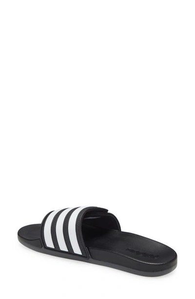 Shop Adidas Originals Adilette Comfort Adjustable Sport Slide In Black