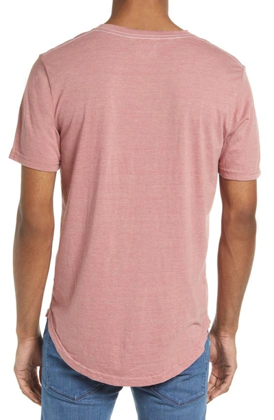 Shop Goodlife Tri-blend Scallop V-neck T-shirt In Ash Rose