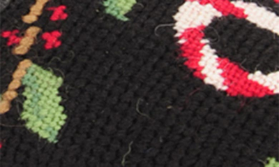 Bypaige Needlepoint Ho Ho Flat In Ho Ho Loafer On Black