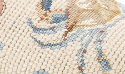 Bypaige Needlepoint Crab Mule In Crab Tan Blue Coral Loafer