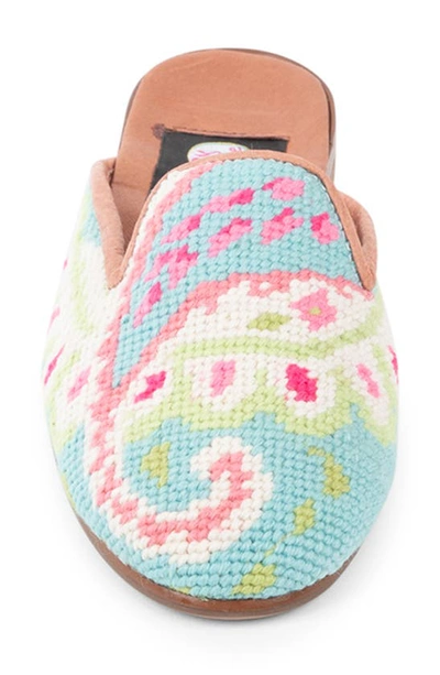 Shop Bypaige Needlepoint Paisley Mule In Preppy Paisley