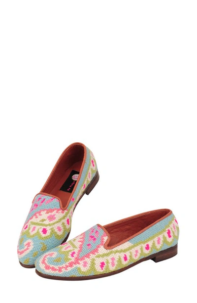 Bypaige By Paige Needlepoint Paisley Flat In Preppy Paisley