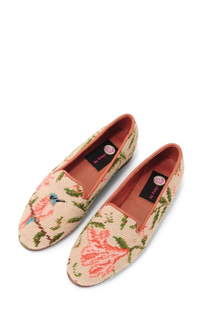 Shop Bypaige Floral Needlepoint Loafer In Hummingbird And Flower