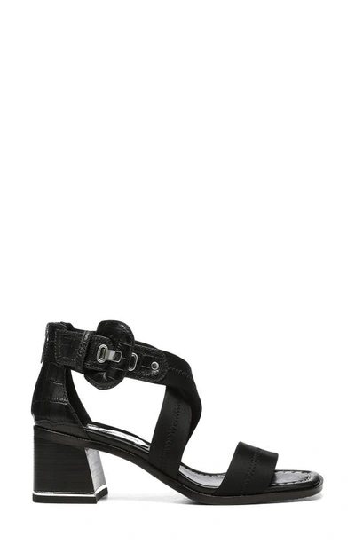 Shop Donald Pliner Helen Strappy Sandal In Black