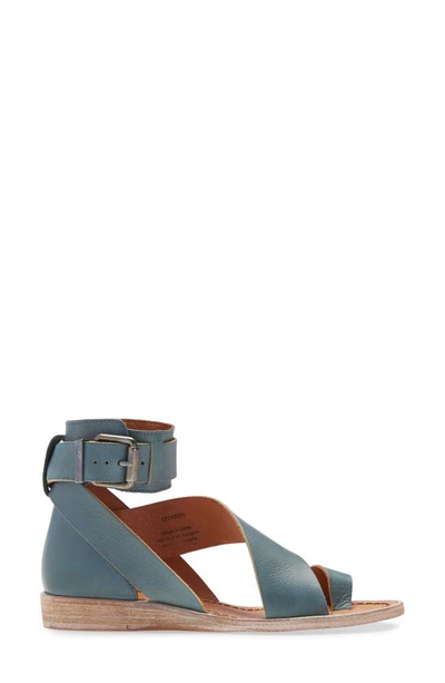 Shop Free People Vale Sandal In Blue Leather