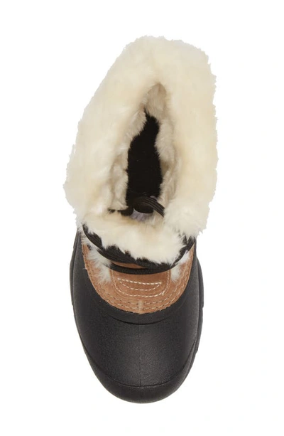Sorel Snow Angel Faux Fur Detail Waterproof Boot In Rootbeer