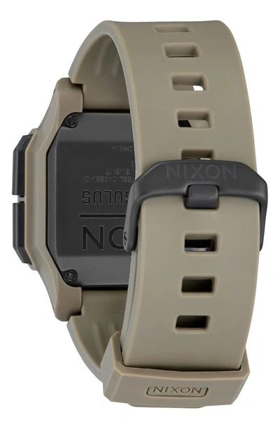 Shop Nixon Regulus Digital Watch, 46mm In Sand/ Black/ Sand