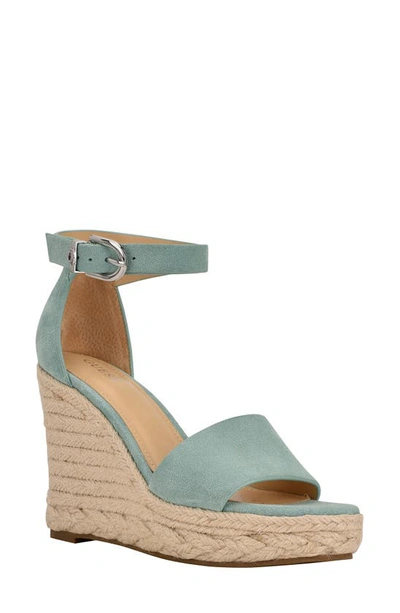 Shop Guess Hidy Platform Wedge Sandal In New Surf