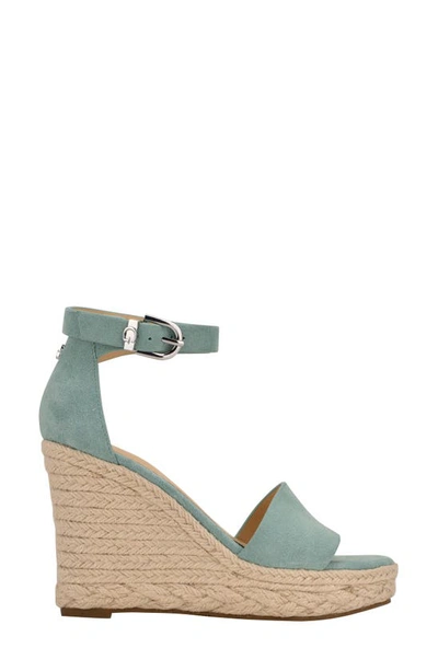 Guess Women's Hidy Fashion Espadrille Wedge Sandals Women's Shoes In New Surf