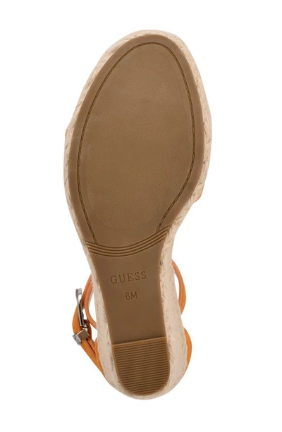 Shop Guess Hidy Platform Wedge Sandal In Ocra