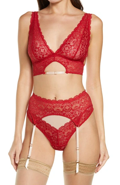 Shop Honeydew Intimates Nicollette Lace Thong In Vixen