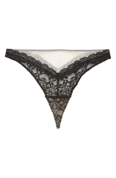 Honeydew Intimates Nicollette Lace Thong In Black