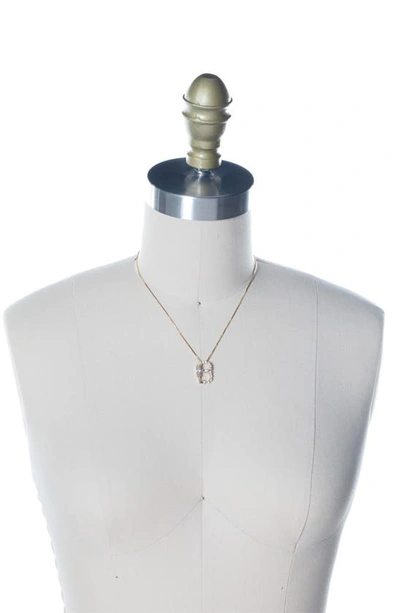 Shop Sorrelli Monogram Charm Necklace In Crystal-b