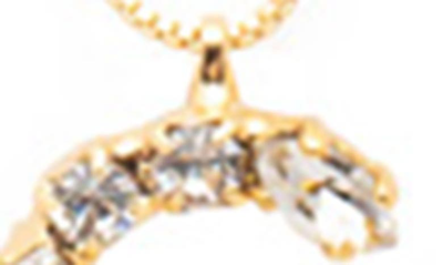 Shop Sorrelli Monogram Charm Necklace In Crystal-g