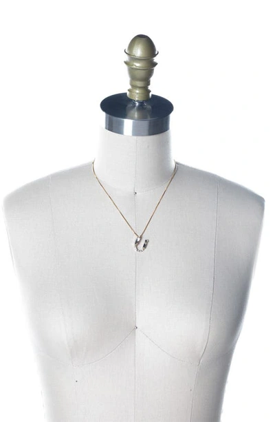 Shop Sorrelli Monogram Charm Necklace In Crystal-u