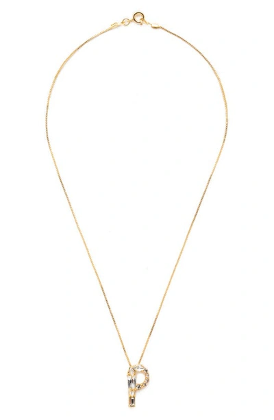 Shop Sorrelli Monogram Charm Necklace In Crystal-p