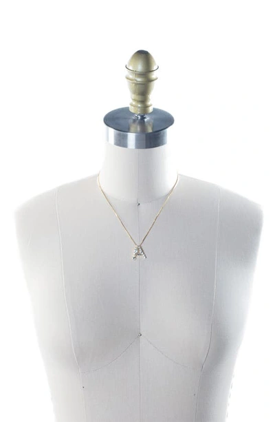 Shop Sorrelli Monogram Charm Necklace In Crystal-a