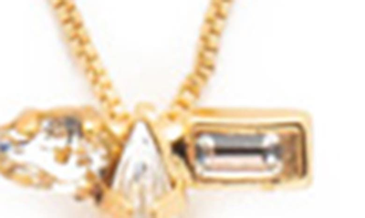Shop Sorrelli Monogram Charm Necklace In Crystal-i