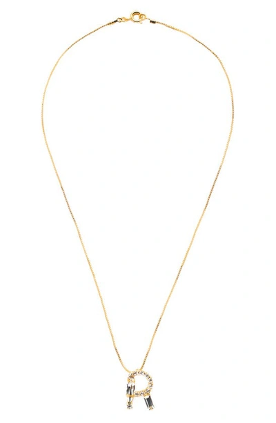 Shop Sorrelli Monogram Charm Necklace In Crystal-r