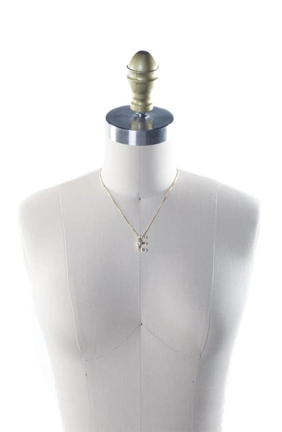 Shop Sorrelli Monogram Charm Necklace In Crystal-e