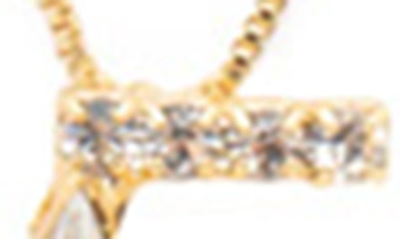 Shop Sorrelli Monogram Charm Necklace In Crystal-e