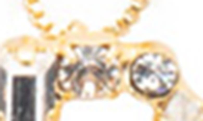Shop Sorrelli Monogram Charm Necklace In Crystal-d