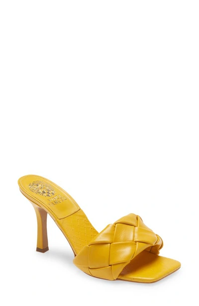 Shop Vince Camuto Brelanie Braided Strap Sandal In Yellow