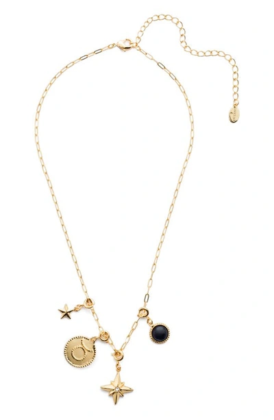 Shop Sorrelli Zodiac Pendant Necklace In Crystal-taurus