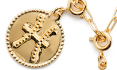 Shop Sorrelli Zodiac Pendant Necklace In Crystal-pisces