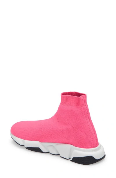 Balenciaga Kids' Neon-fuchsia Sneakers For Girl With Logo In Pink | ModeSens