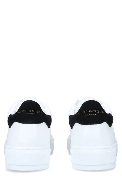 Kurt Geiger Laney Platform Leather Trainers In White