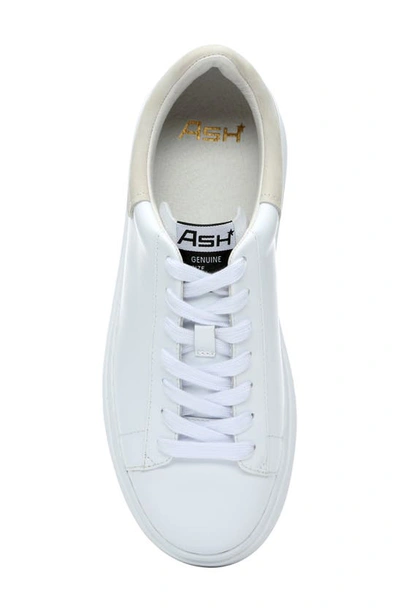 Shop Ash Moby Platform Sneaker In White/ Eggnog