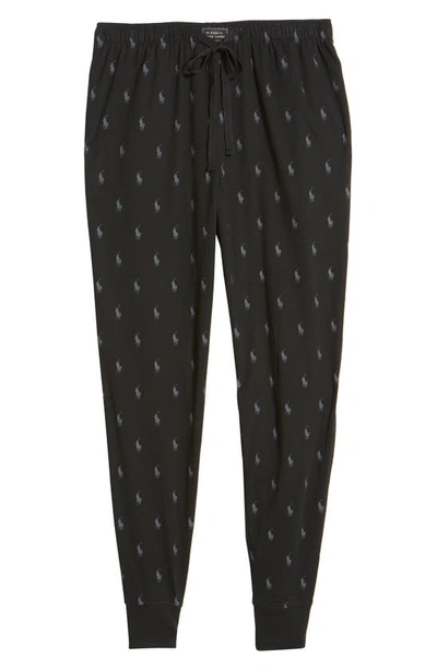 Shop Polo Ralph Lauren Pony Print Pajama Pants In Polo Black