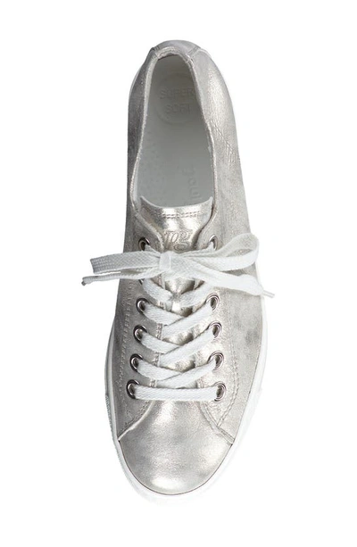 Paul Green Bixby Platform Sneaker In Mineral Metallic Antic