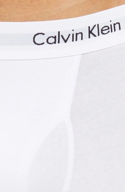 Shop Calvin Klein 3-pack Moisture Wicking Stretch Cotton Boxer Briefs In White