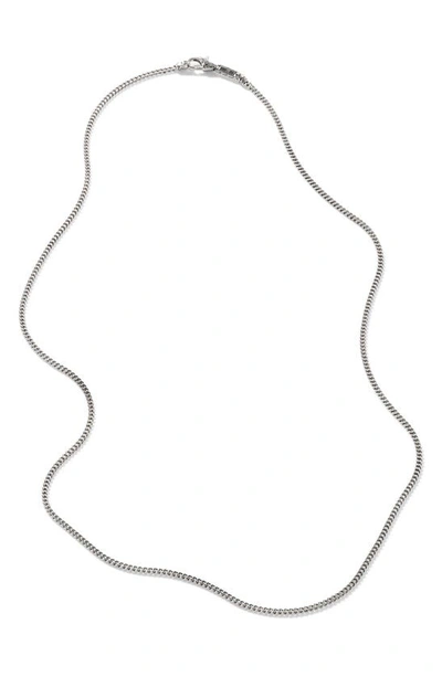 John Hardy Sterling Silver Classic Curb Thin Chain Necklace, 24 In Silver