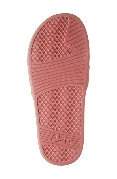 Shop Apl Athletic Propulsion Labs Lusso Quilted Slide Sandal In Cedar