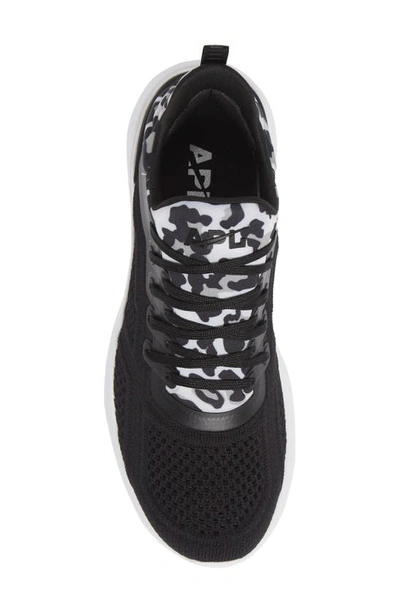 Shop Apl Athletic Propulsion Labs Techloom Tracer Knit Training Shoe In Black / White / Leopard