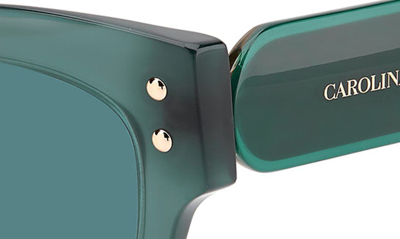 Shop Carolina Herrera 54mm Cat Eye Sunglasses In Green