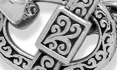 Shop Lois Hill Scroll Oval Link Bracelet In Silver
