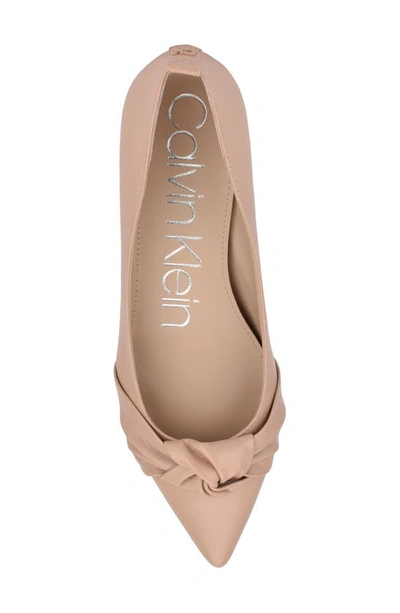 Calvin Klein Women's Kendy Ballet Flats Shoes In Light Natural 110 | ModeSens