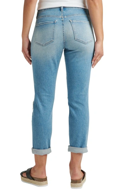 Jag Jeans Carter Ripped Cuffed Girlfriend Jeans In Del Mar