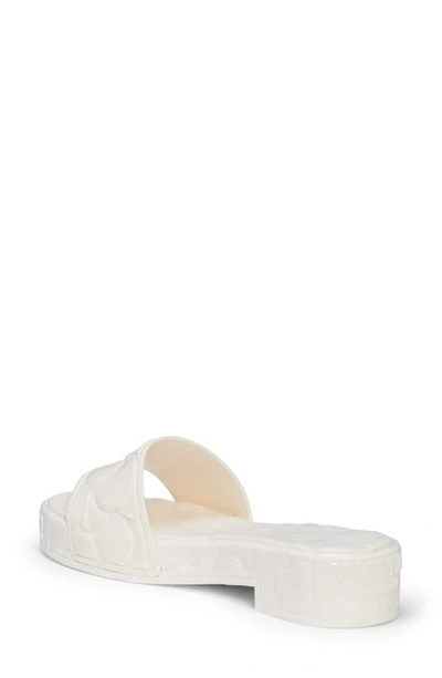 Shop Valentino Atelier Rose Slide Sandal In Avorio