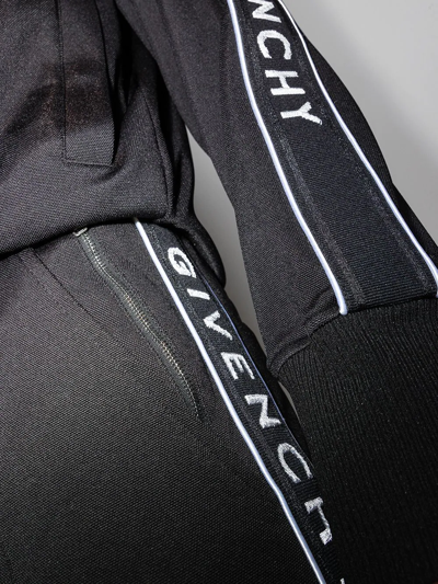 Shop Givenchy Logo-stripe Track Pants In Black