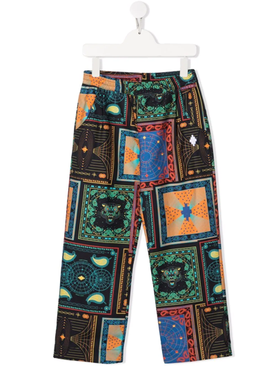 Marcelo Burlon County Of Milan Bandana Carrot Trousers In Black