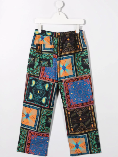 Marcelo Burlon County Of Milan Bandana Carrot Trousers In Black