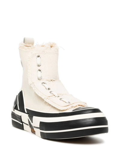 Y's Lace-up Hi-top Sneakers In Neutrals