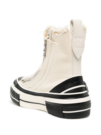 Y's Lace-up Hi-top Sneakers In Neutrals